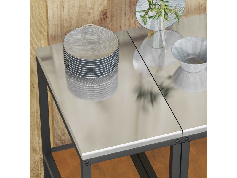 Étagère de cuisine, étagère de rangement hattem rouillé 30x50x92cm acier - Conforama E