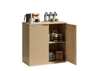 Buffet 2 porte(s) 0 tiroir(s) OKWISH - 80 cm coloris bois clair