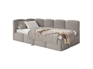 Lit 2 places 170x190 cm SELSEY Cloudy coloris gris