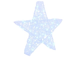 Étoile en 3d 50 led blanc froid 55 x 53,5 x 10 cm acrylique cf61918
