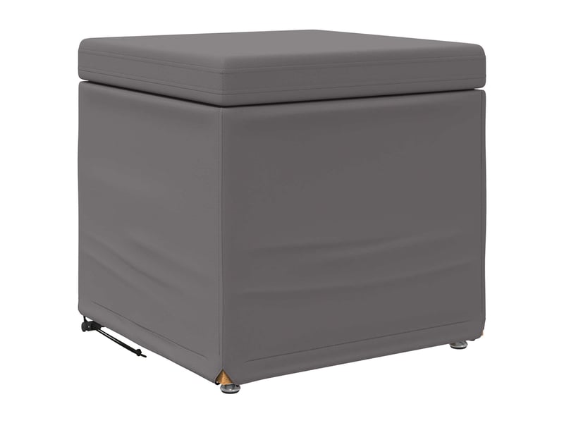  Tabouret bas, ottoman gris 41x41x40 cm  - Conforama A