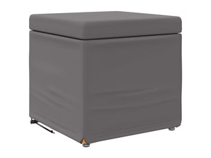 Tabouret bas, ottoman gris 41x41x40 cm