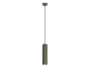 Suspension rayo 1 vert olive aluminium moderne 118x8x8cm