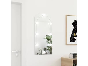 Miroir avec éclairage led 90x45 cm verre arche