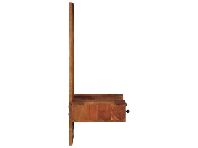  Miroir mural avec tiroirs 60x33x90 cm bois massif d'acacia cf62829  - Conforama D
