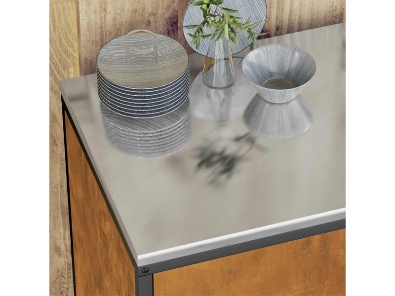  Meuble de rangement de cuisine hattem rouillé 60x50x92cm  - Conforama E