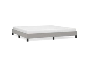 Lit 2 places 200x200 cm coloris gris