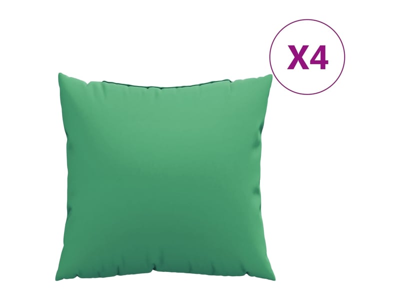  Lot de 4 coussins de canapé, coussins décoratifs vert 60x60 cm tissu cf59246  - Conforama A