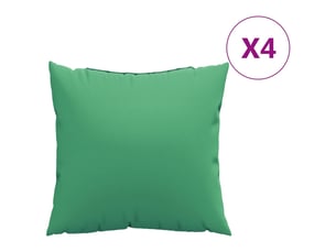 Lot de 4 coussins de canapé, coussins décoratifs vert 60x60 cm tissu cf59246