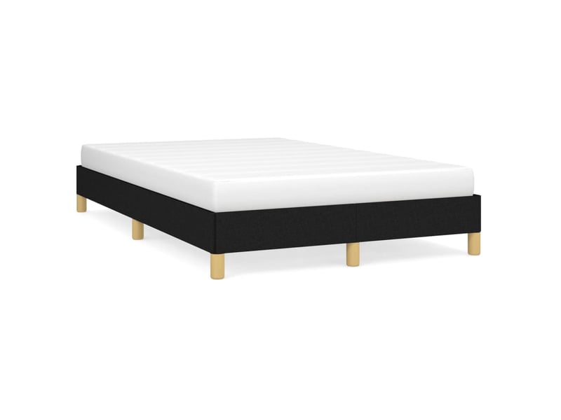  Lit double- lit adulte -  cadre de lit sans matelas noir 120x190 cm tissu  - Conforama A