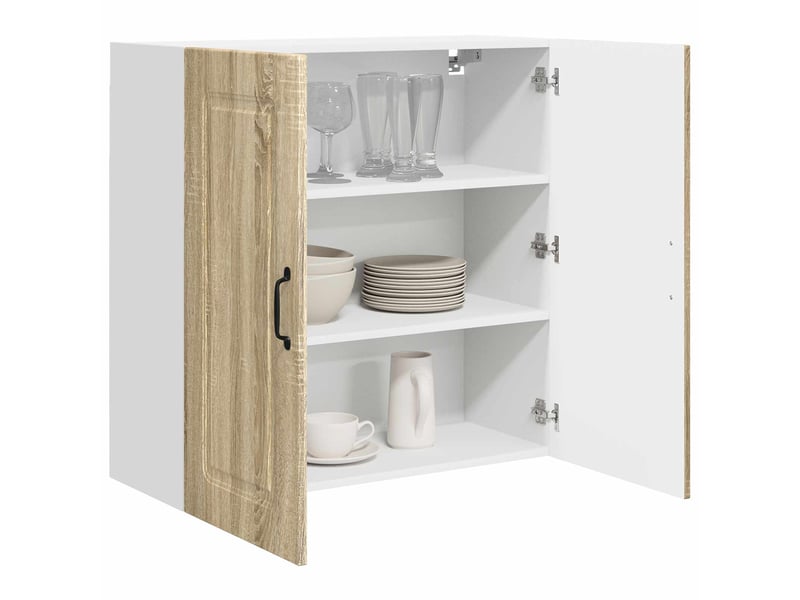  Meuble mural de cuisine | armoire de cuisine chêne sonoma 80x31x80cm shl492  - Conforama C