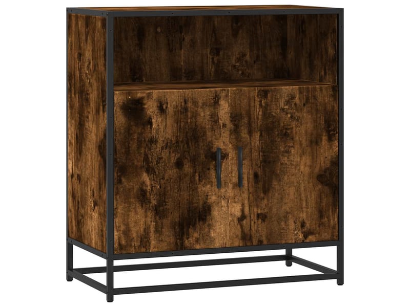  Buffet - bahut - meuble de rangement chêne fumé 68x35x76 cm bois d'ingénierie  - Conforama A