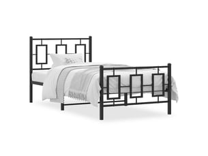 Lit simple 90x200 cm    coloris noir