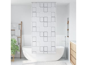 Store enrouleur, store roulant de douche 100x240 cm carré cf47259