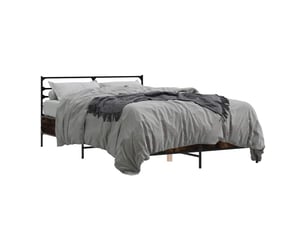 Lit 2 places 140x200 cm    coloris marron