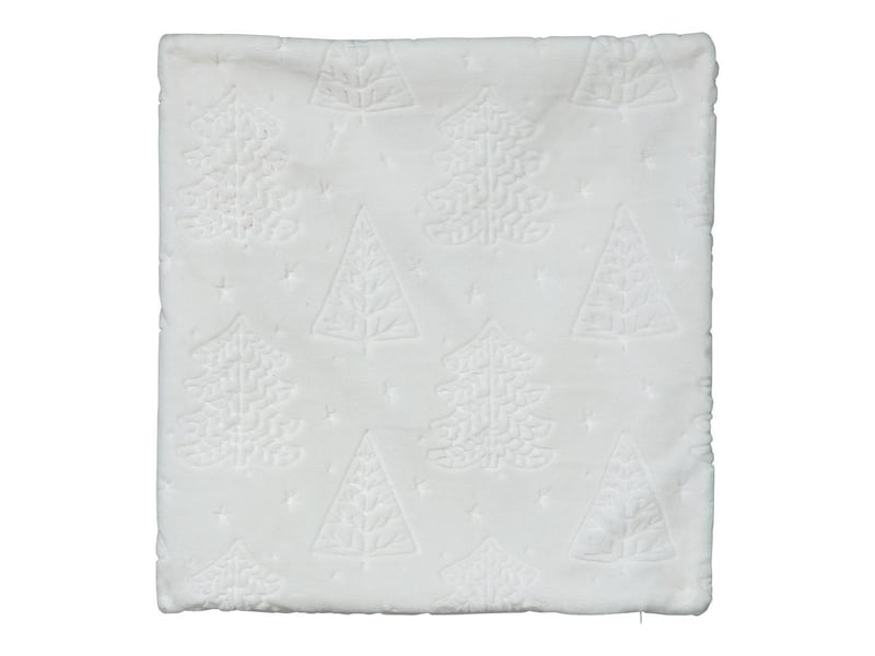  Coussin emb sapin blanc 45x45  - Conforama D