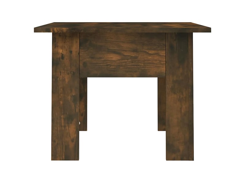  Table basse - table de salon - table à thé chêne fumé 55x55x42 cm bois d'ingénierie  - Conforama E