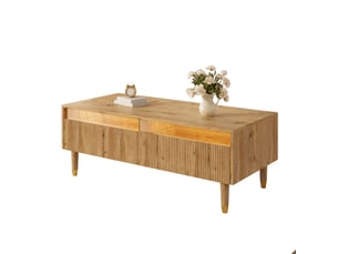 Table basse  coloris bois clair <strong></strong> <strong></strong> - 50 cmx110 cm