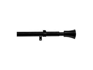 Kit tringle à rideaux extensible avec embouts pommeau d19mm 120-210 cm