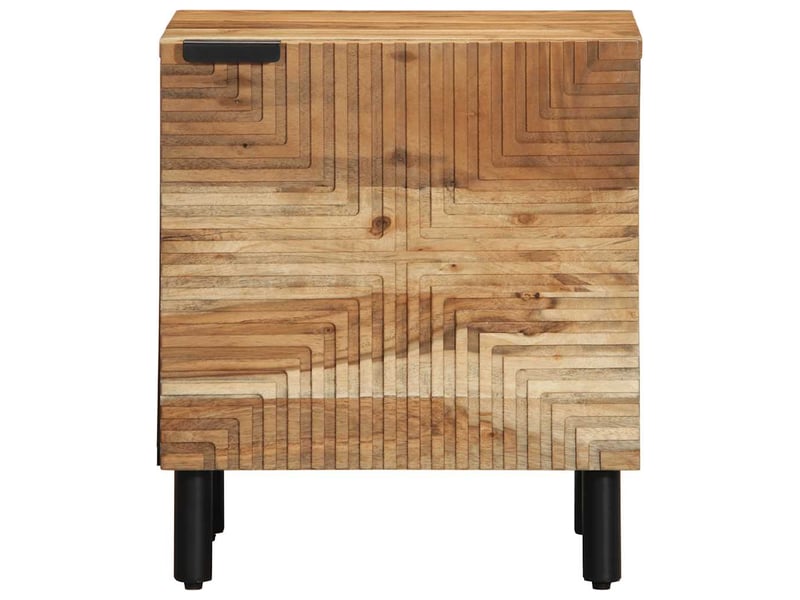  Lot de 2 tables de chevet - cabinet de chevet - table de nuit () 40 x 33 x 46 cm bois massif d'acacia  - Conforama C