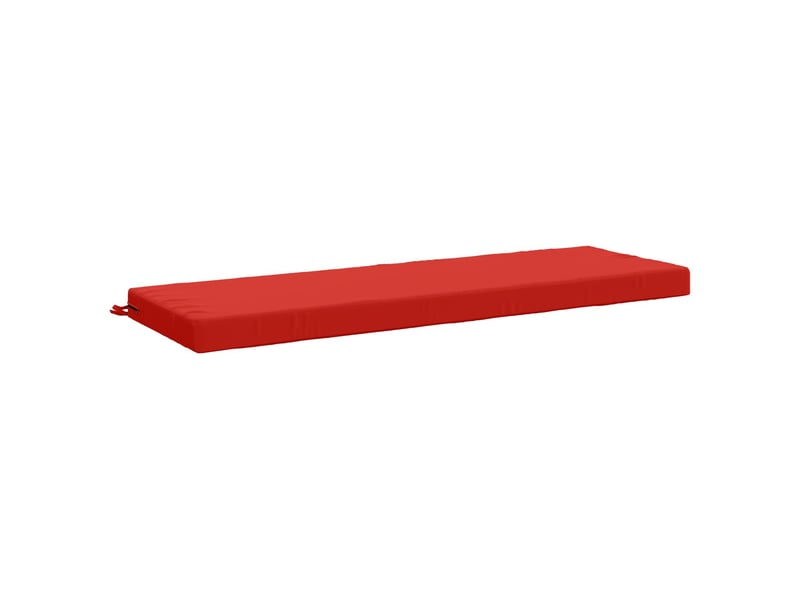 Lot de 2 coussins de banc, coussins d'assise soest 100 % polyester rouge cf57417 - Conforama D