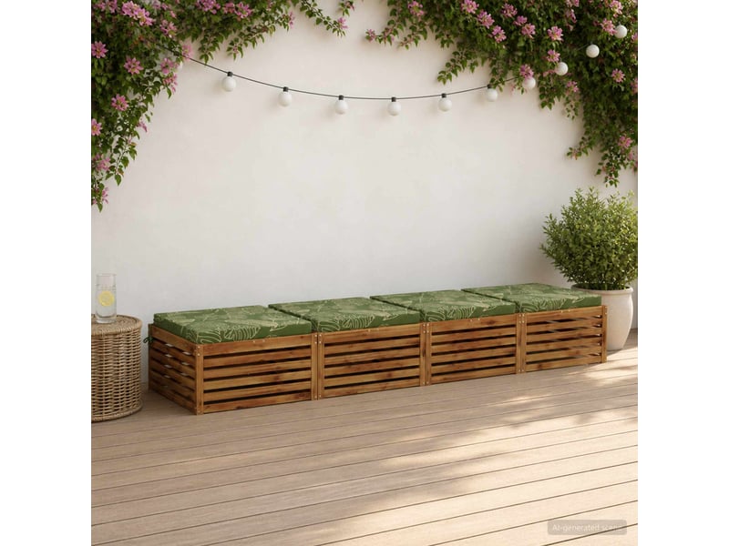 Lot de 4 coussins de siège, coussins d'assise soest 100 % polyester cf60191 - Conforama B