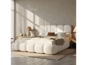 Lit coffre 180x200 cm    coloris blanc