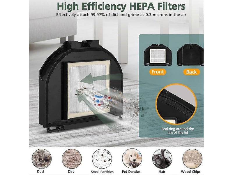  Replacement parts for av2310ae rv2310ae robot vacuum cleaner main side brush hepa filters sponge filter  - Conforama E