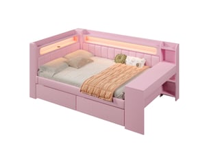 Lit banquette 140x200 cm <strong></strong> <strong>Radiant Stride</strong> coloris rose