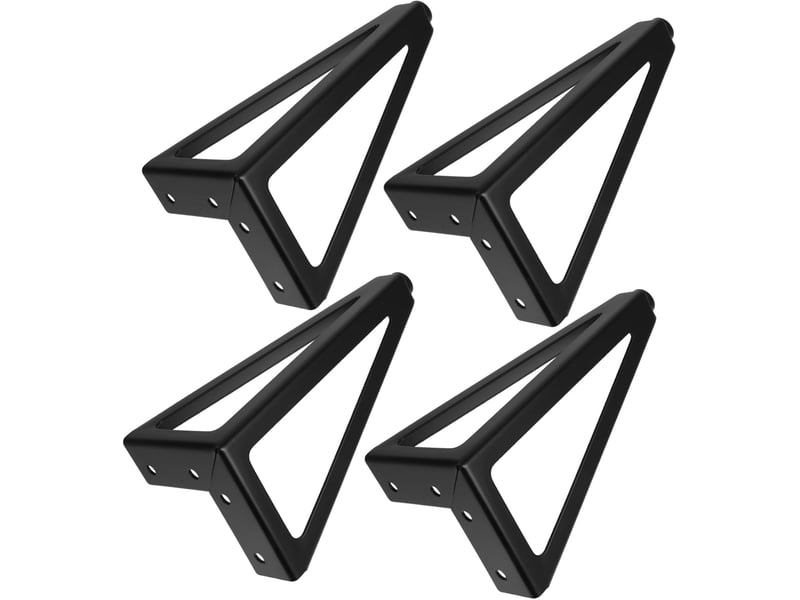  Meubles noirs réglables métal pour canapé table basse ou chaise robustes et durables  - Conforama A