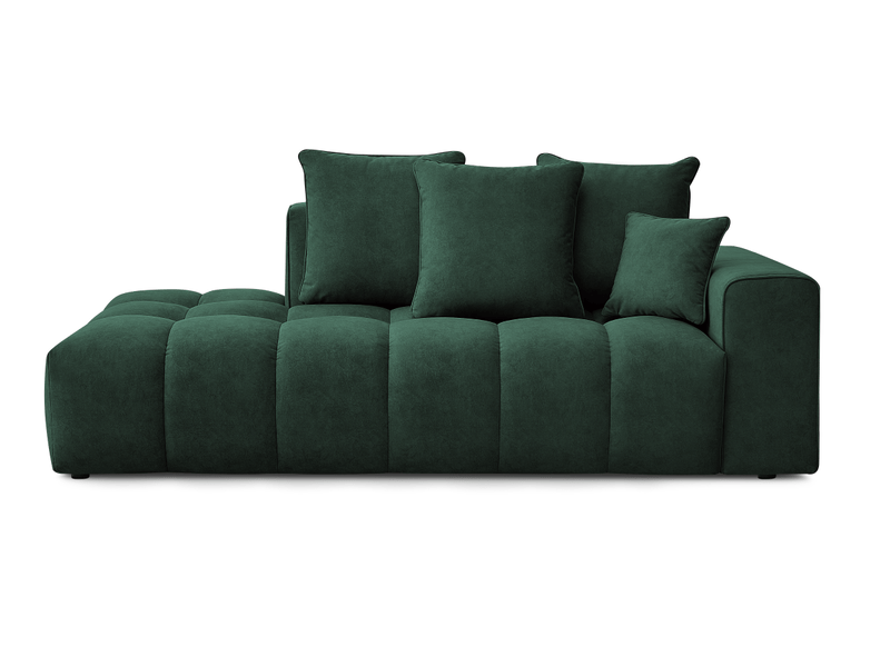  Bobochic canapé droit fixe mont-blanc velours vert  accoudoir droit MONT-BLANC - Conforama A