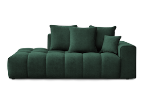 Canapé droit fixe BOBOCHIC MONT-BLANC 4 places Velours vert