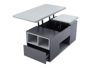 Table basse rectangulaire coloris gris <strong></strong> <strong></strong>