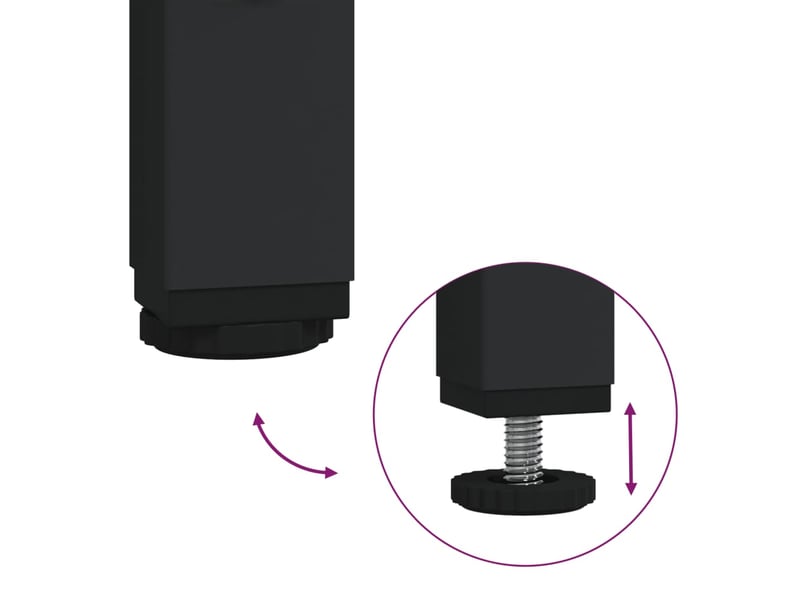  Support de moniteur table meuble bureau 85 x 23 x 15,5 cm bois d'ingénierie marron 02_0044905  - Conforama E