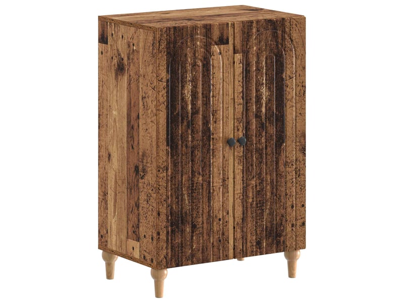  Meuble à chaussure, cabinet à chaussures alkmaar 59,5x39,5x90 cm bois ancien  - Conforama A