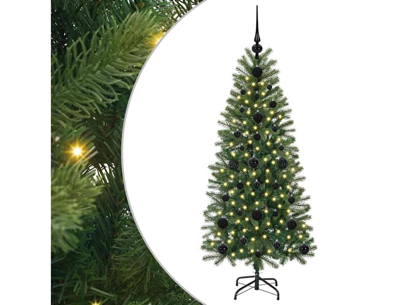 Sapin de noël artificiel, arbre de noël vert 120 cm pe et pvc shl9040 - Conforama A