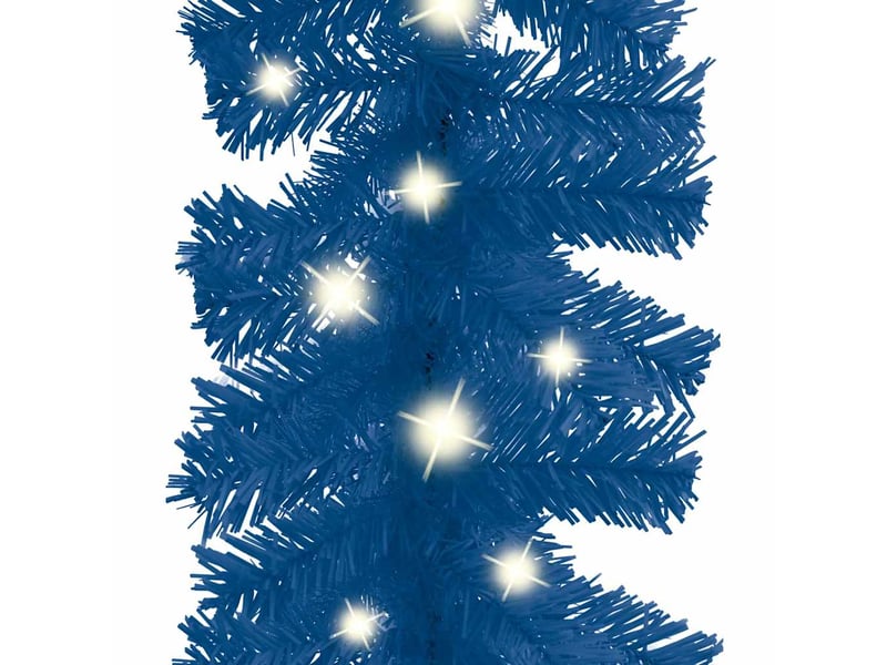  Guirlande de noël avec lumières led 20 m bleu  - Conforama D