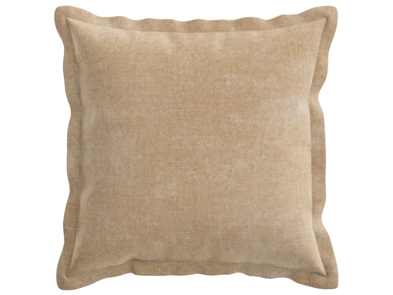  Lot de 2 housses de coussin houten taupe 45 x 45 cm tissu chenille cf49368  - Conforama C