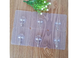 Sakae - set 24 crochets adhésifs transparents traçables, support 10 kg pour serviettes, cadres, plafonds, cuisines