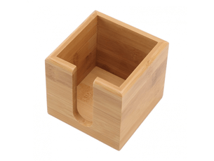 Boîte à mouchoirs texturée en bois pour la cuisine et le bureau