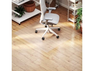 Tapis de protection de sol antidérapant, 1,5 mm d'épaisseur, 120 x 120 cm, transparent