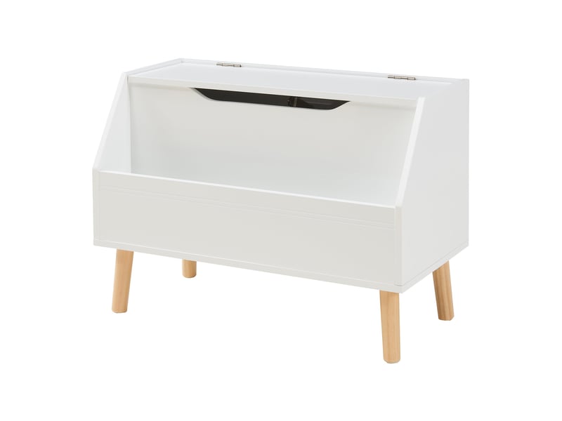  Coffre à jouets 60 x 30 x 43 cm blanc naturel 03_0009284  - Conforama A
