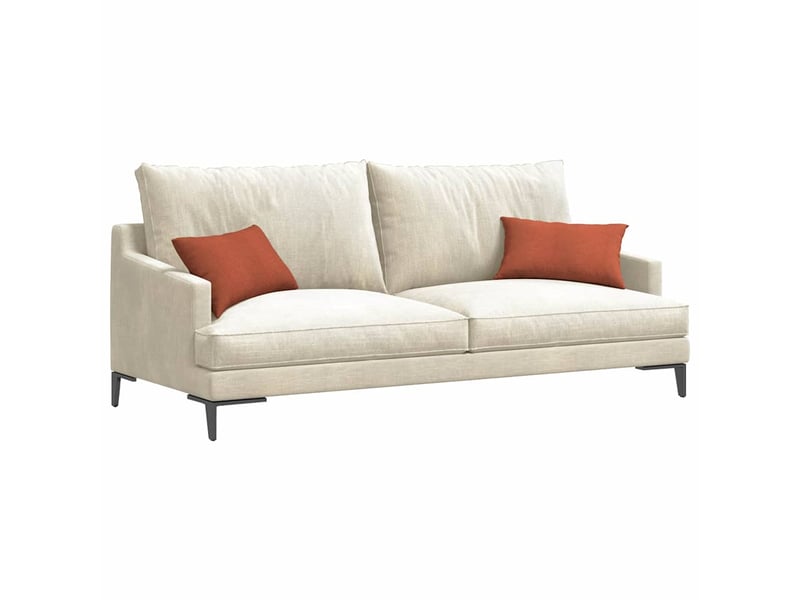  Lot de 2 coussins de canapé, coussins décoratifs rouge orange 50 x 30 cm cf59160  - Conforama C