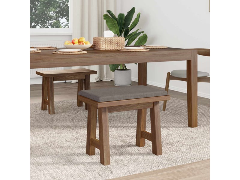  Coussin de banc, coussin d'assise, coussin de canapé tissu taupe profondeur 35 cm cf53842  - Conforama C