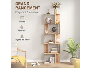 Etagère 60 cm coloris naturel  