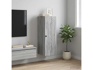 Armoire     <strong></strong> <strong></strong> coloris gris largeur 33 cm