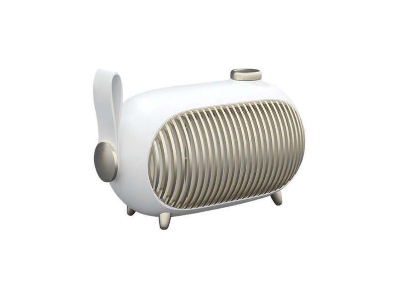 Chauffage soufflant blanc silencieux 1000 w, chauffage électrique soufflant ptc en céramique, 3 modes de chauffage, protection anti-basculement, multicolore FC-QYH-08173QYH - Conforama A