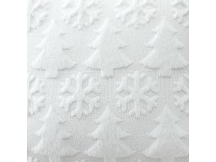 Lot de 2 housses de coussin 45x45cm, coton-polyester – fermeture éclair, pour canapé, lit et chaise-blanc
