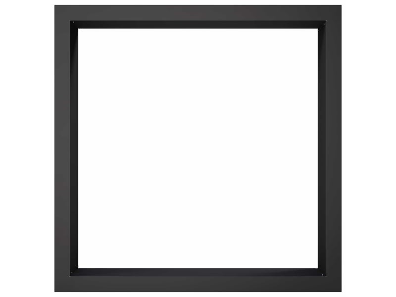  Anneau de foyer extérieur, anneau de braséro noir 90x90x25 cm acier shl18015  - Conforama E