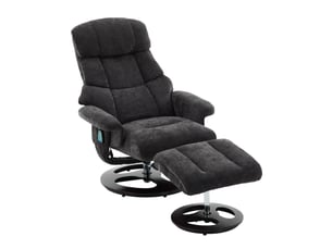 Fauteuil relax manuel Bubbly  Tissu noir